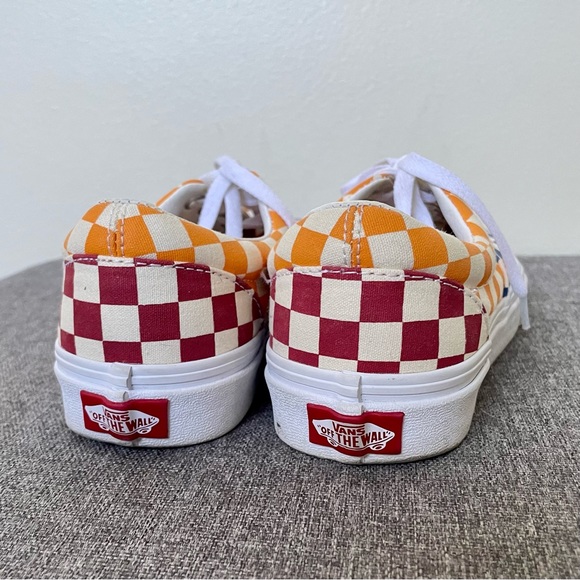 Vans Era Checkerboard Blue/ Yellow/ Red - Picture 3 of 5